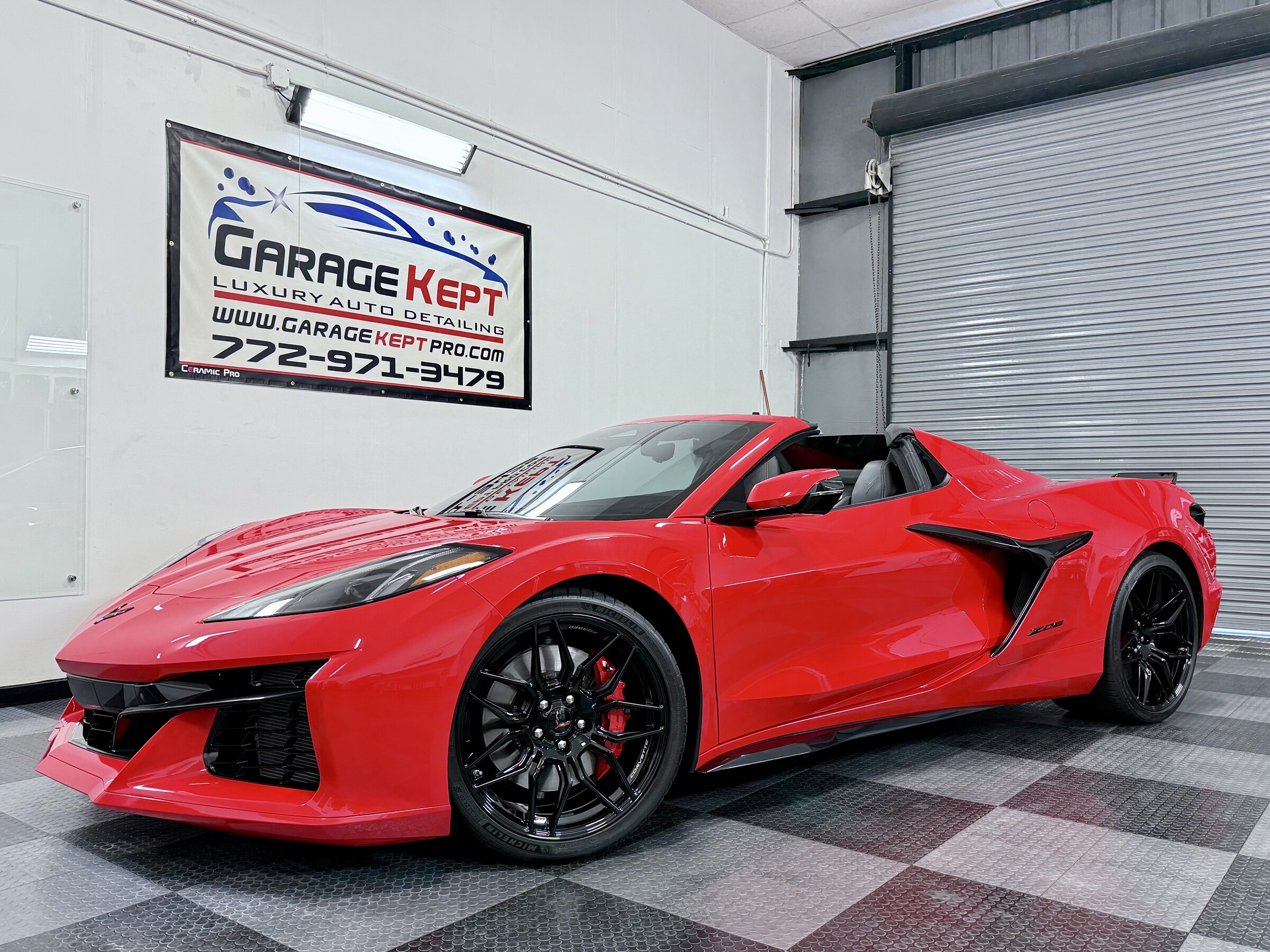 Chevrolet Corvette Z06 Convertible — Ceramic Coating · Paint Correction by Garage Kept Detailing
