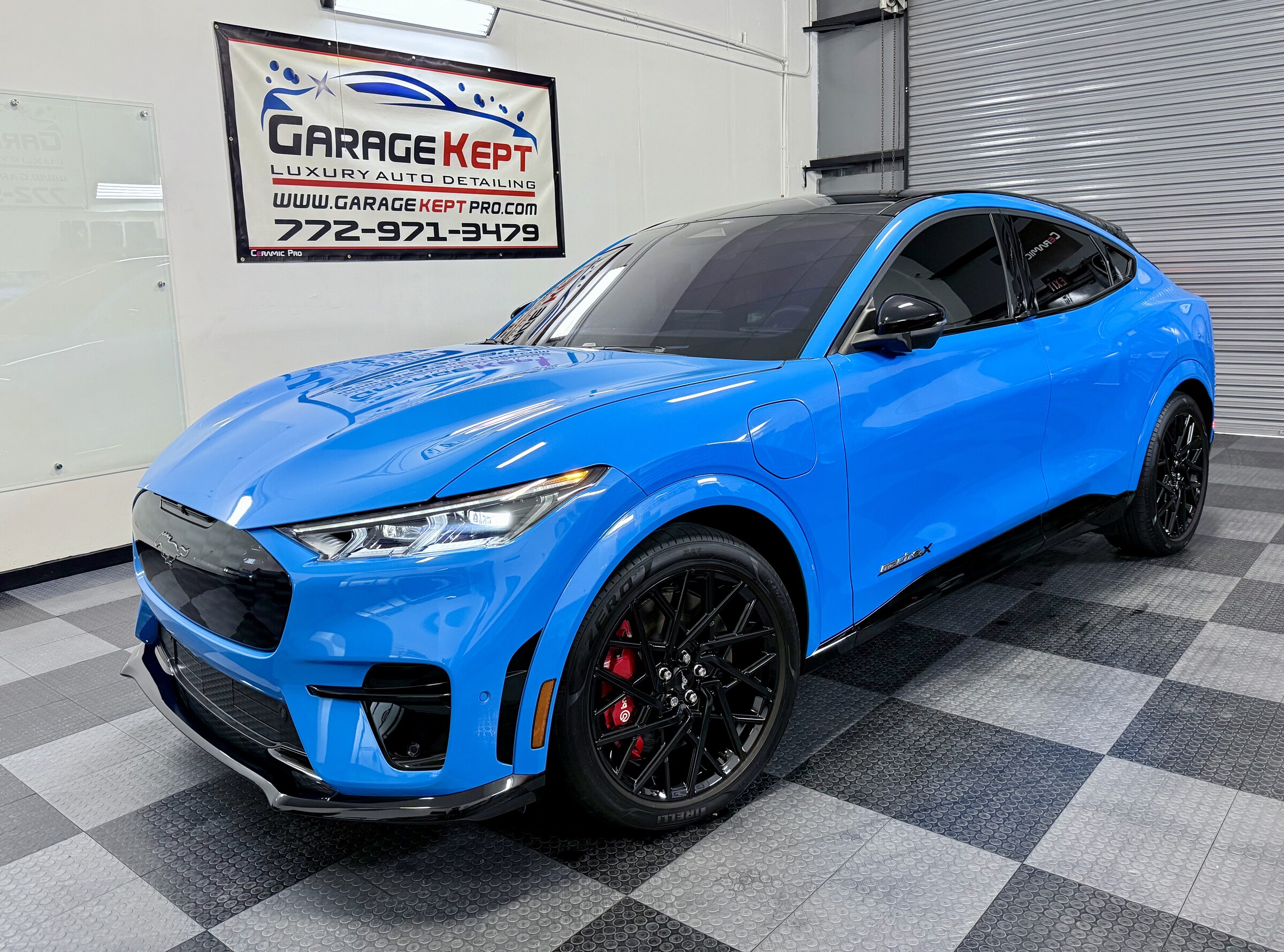 Ford Mustang Mach-E GT — Ceramic Coating · Window Tint by Garage Kept Detailing